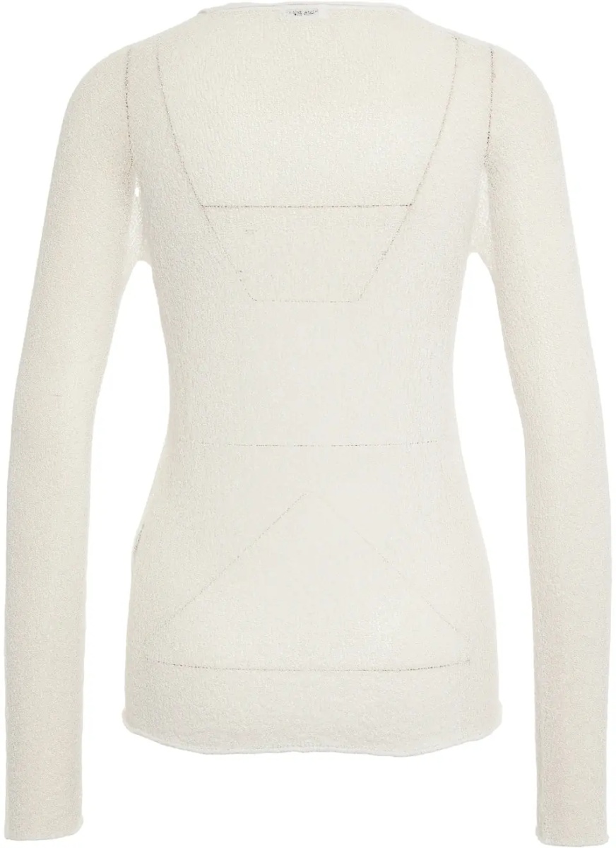 Pulover Openwork sweater with lace effect - Img 3