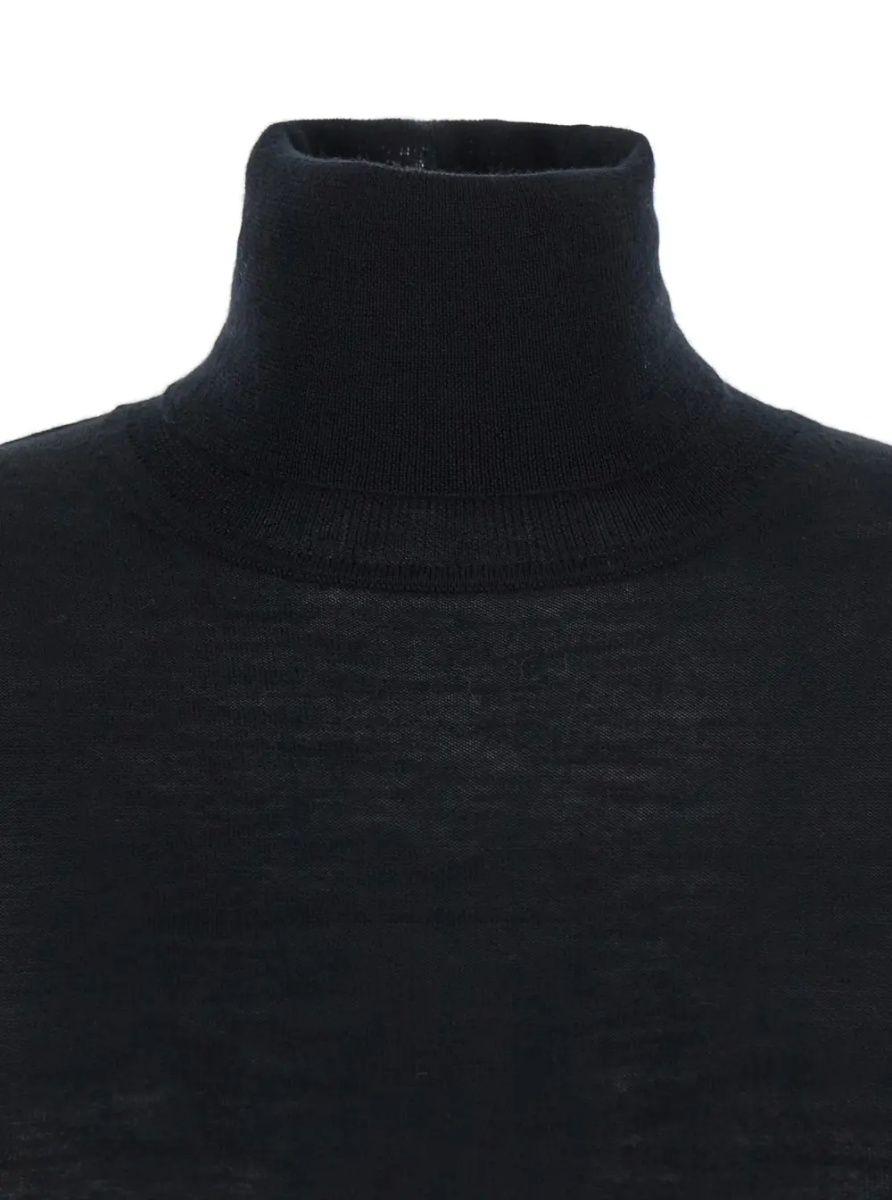 Pulover P.A.R.O.S.H. Black Turtleneck Sweater in Wool Blend Woman - Img 3