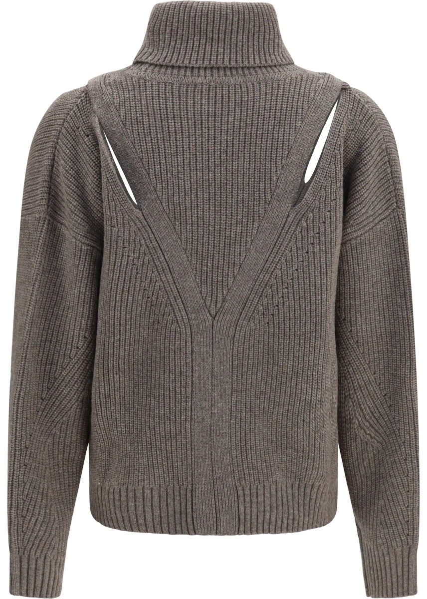 Pulover P.A.R.O.S.H. High-neck Sweater with perforated shoulders - Img 2