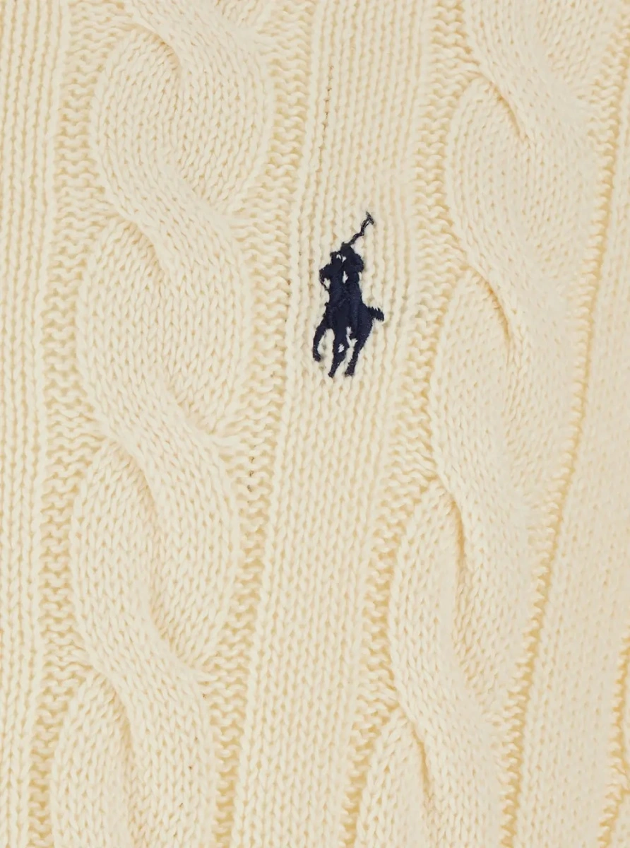 Pulover Ralph Lauren alb din bumbac - Img 3