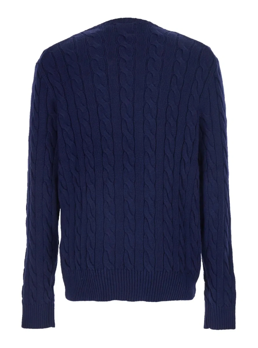 Pulover Ralph Lauren albastru din bumbac - Img 2