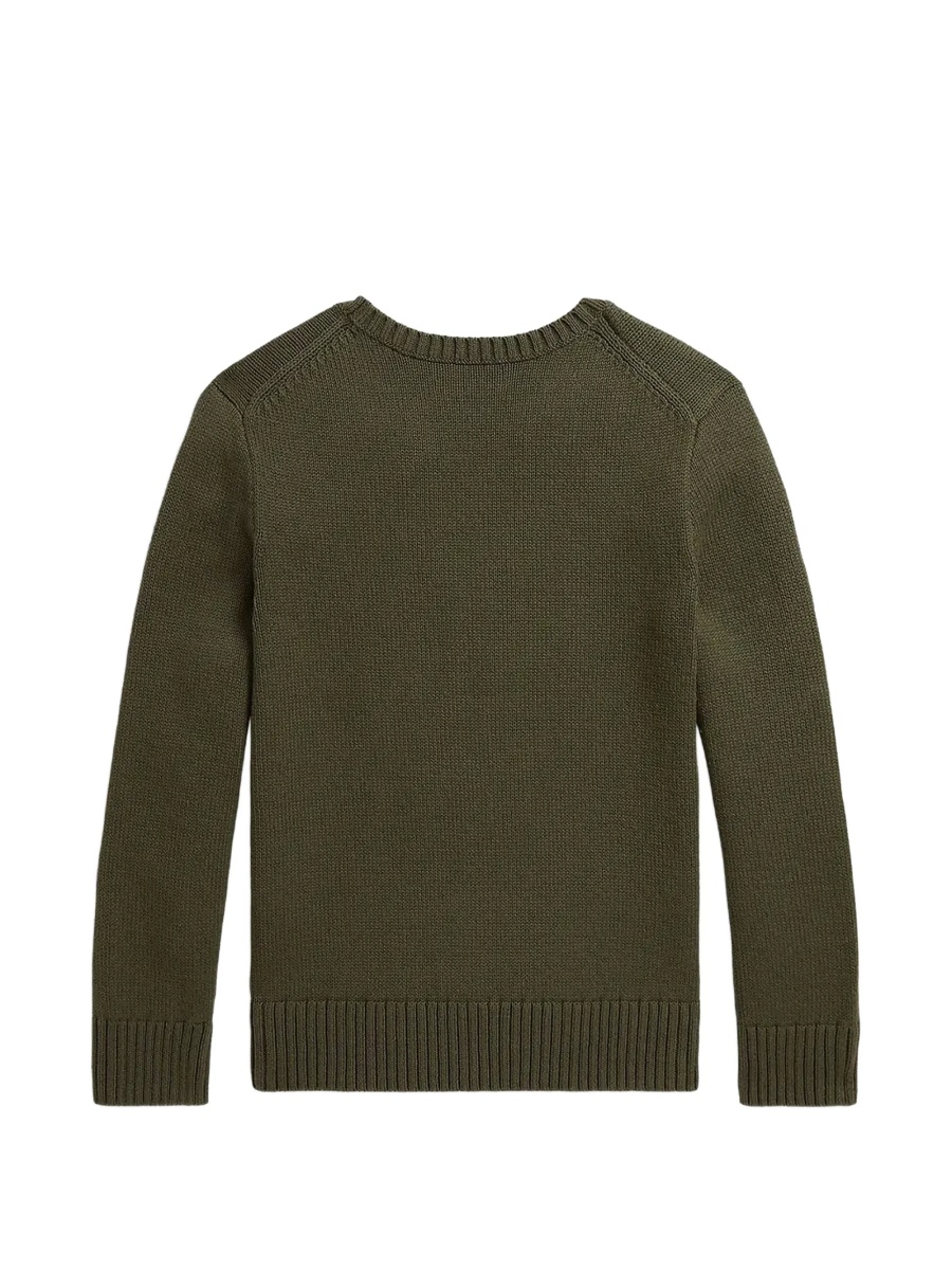 Pulover Ralph Lauren verde din bumbac - Img 2