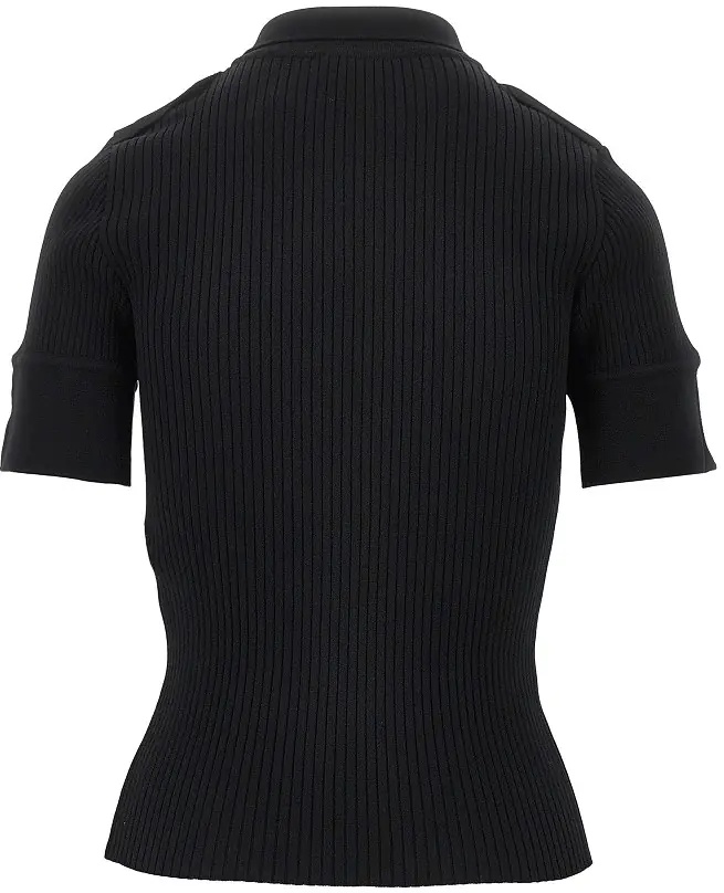 Pulover Ribbed knit polo shirt - Img 3