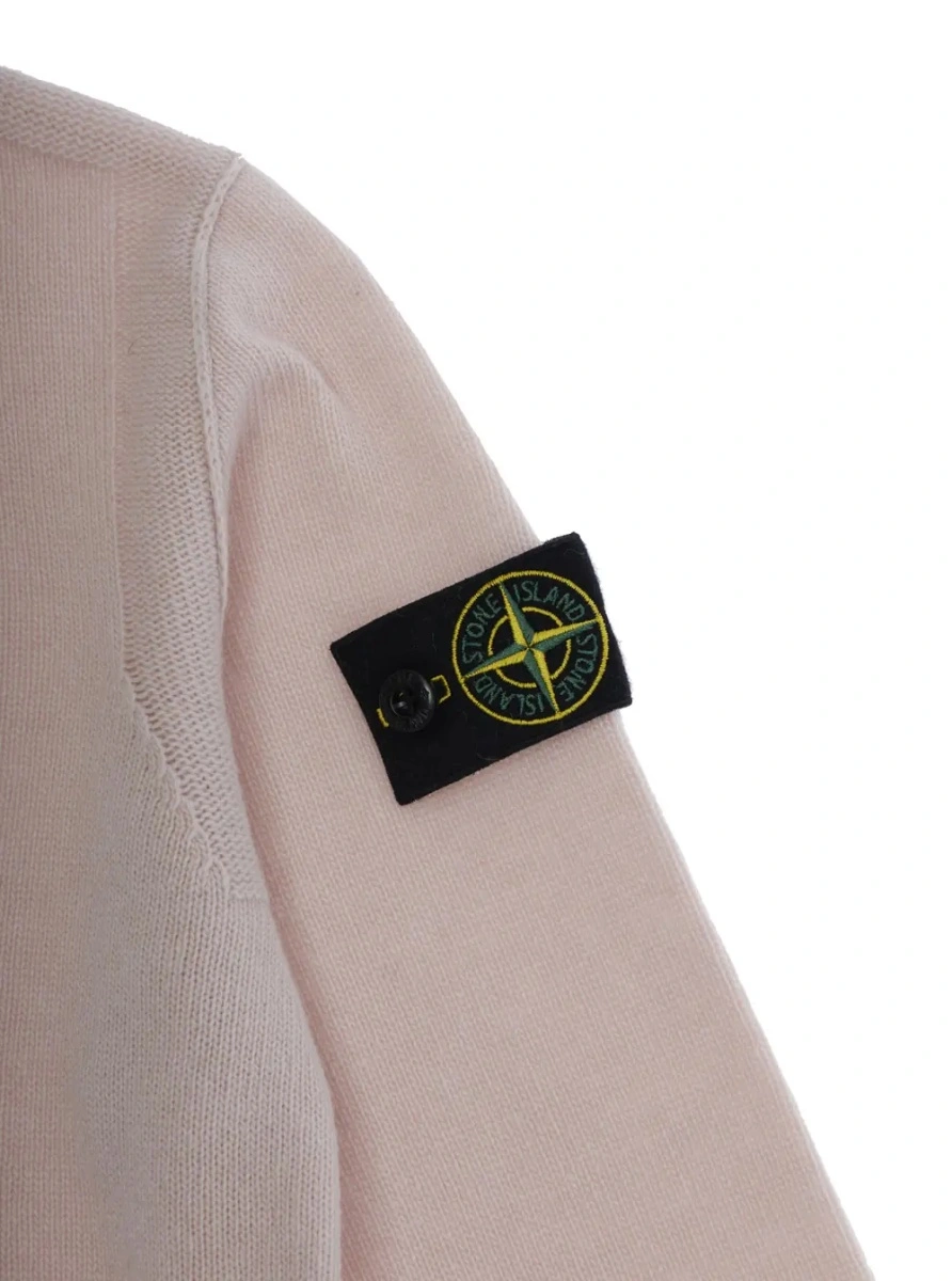 Pulover Stone Island roz din lana - Img 3
