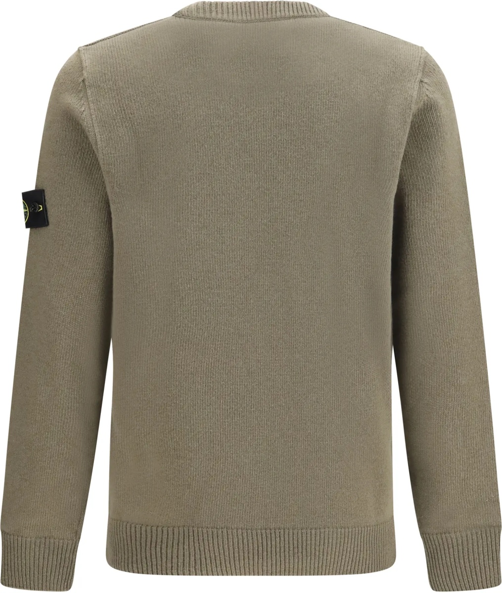 Pulover Sweater crewneck with logo patch on the sleeve - Img 2