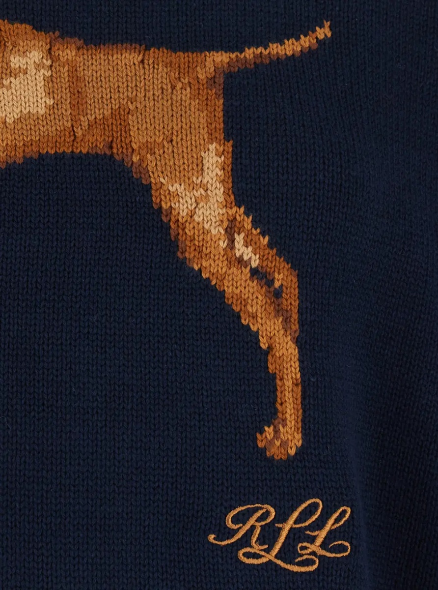 Pulover SWEATER-PULLOVER with round neck and long sleeves in Blue Women - Img 2