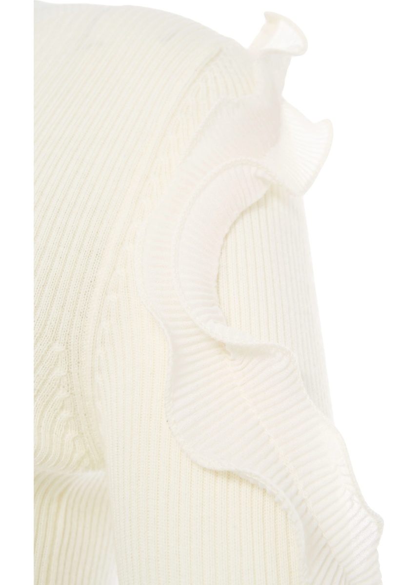 Pulover Sweater with ruffle details - Img 3