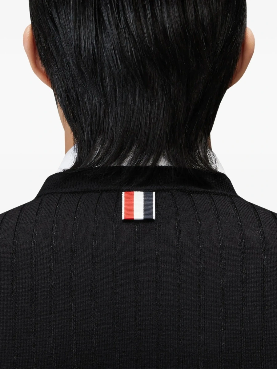 Pulover Thom Browne negru din bumbac - Img 7
