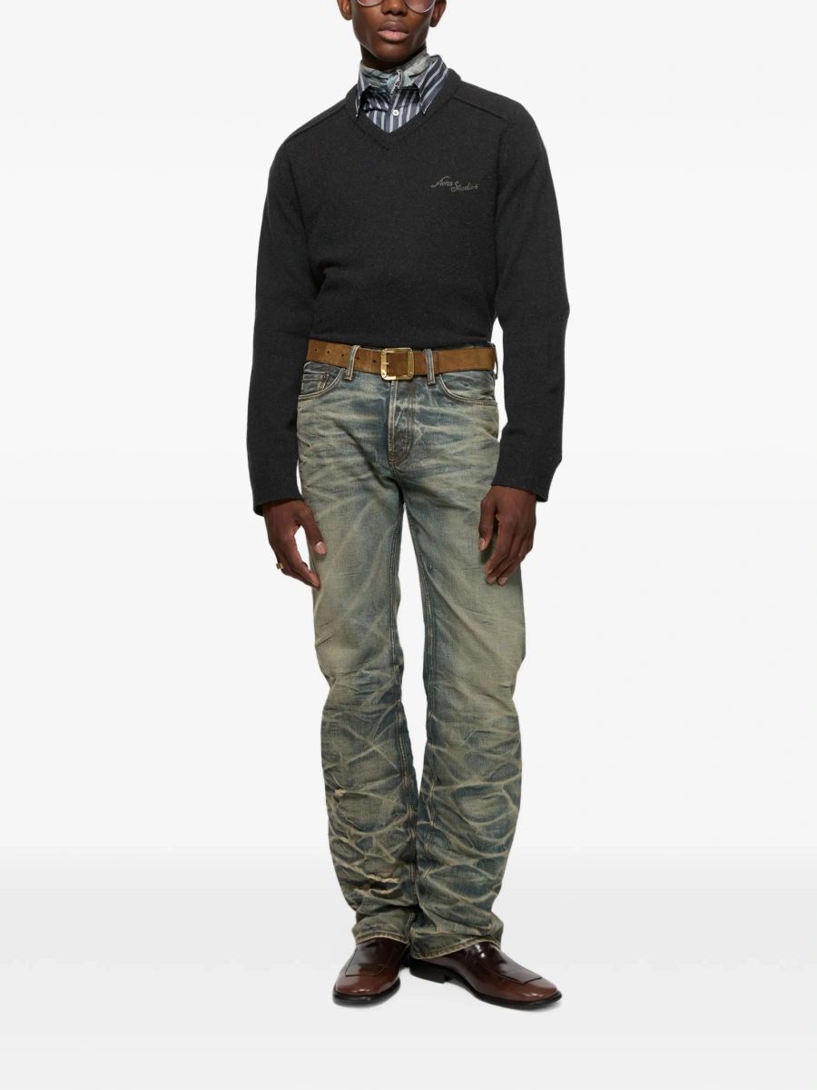 Pulover tricotat Acne Studios negru - Img 2