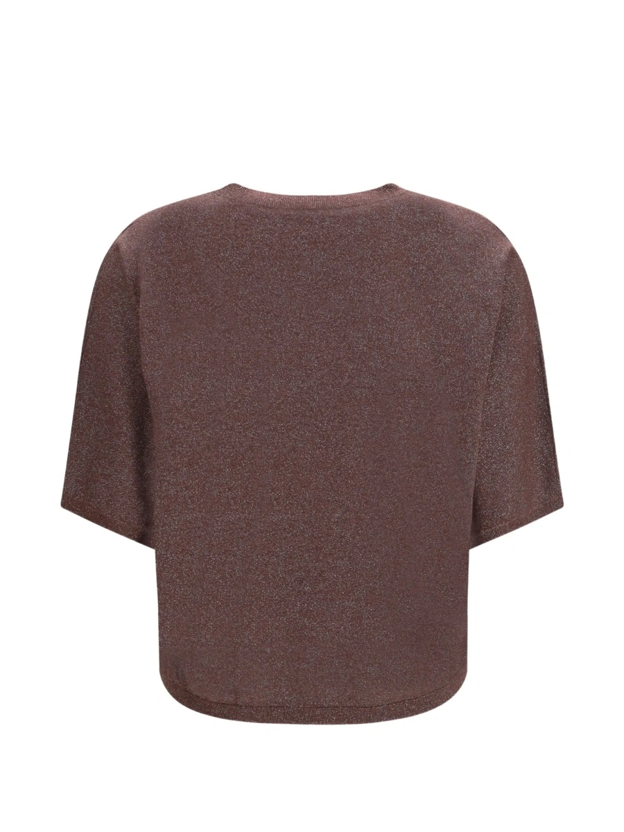 Pulover tricotat Brunello Cucinelli maro - Img 2