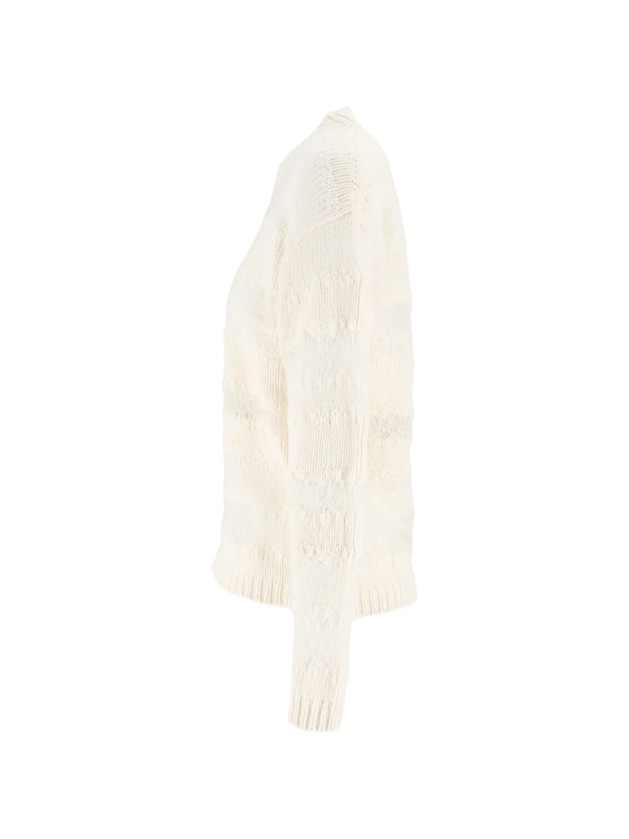 Pulover tricotat Fabiana Filippi neutru - Img 2