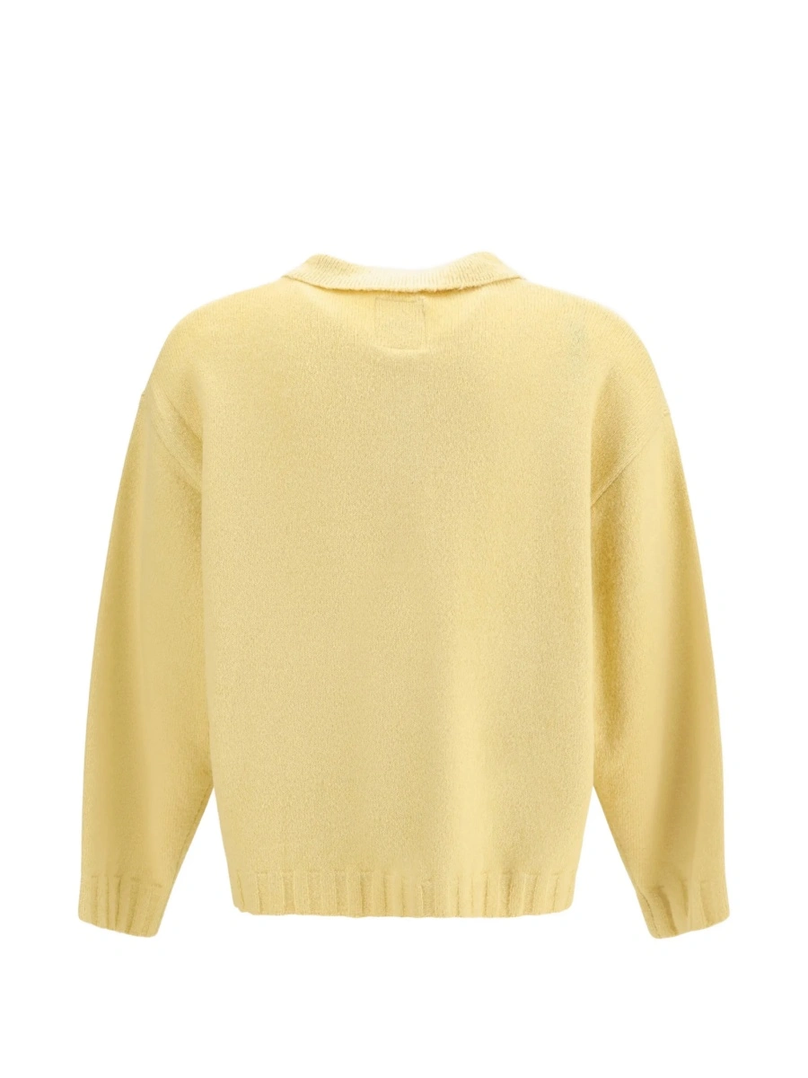 Pulover tricotat FOUND galben - Img 2