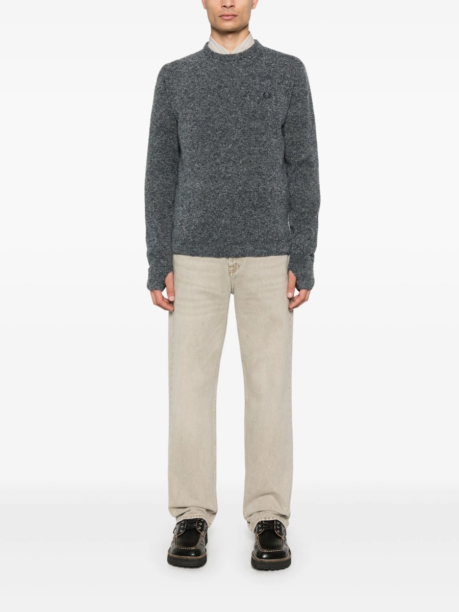 Pulover tricotat Fred Perry albastru - Img 2