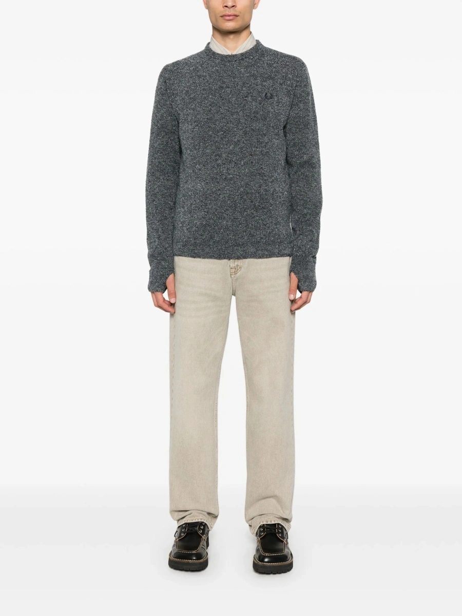 Pulover tricotat Fred Perry albastru - Img 2