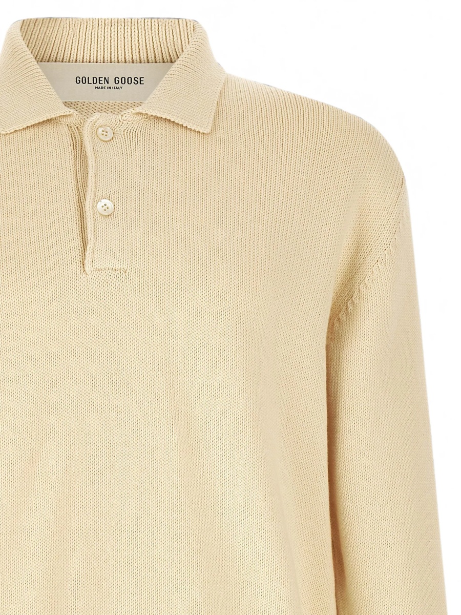 Pulover tricotat Golden Goose neutru - Img 3