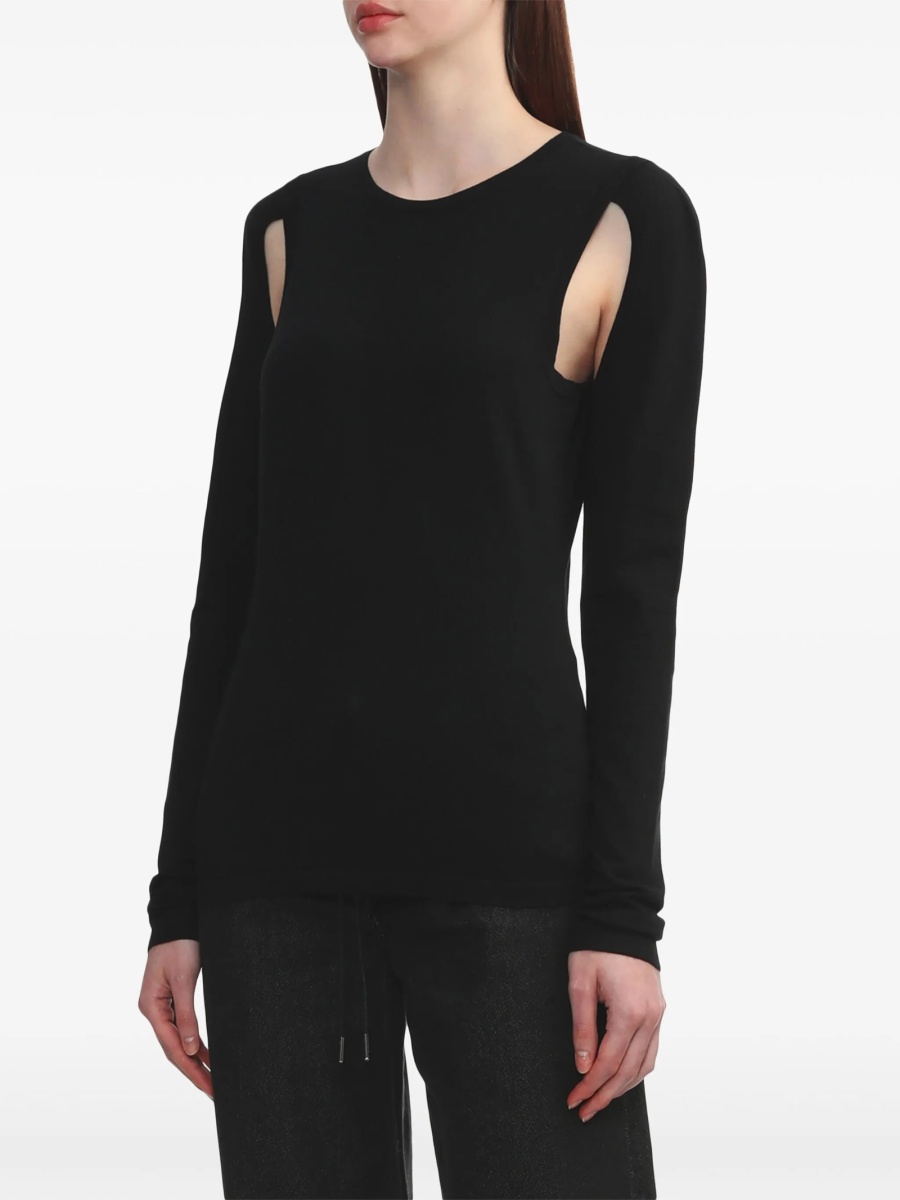 Pulover tricotat HELMUT LANG negru - Img 3