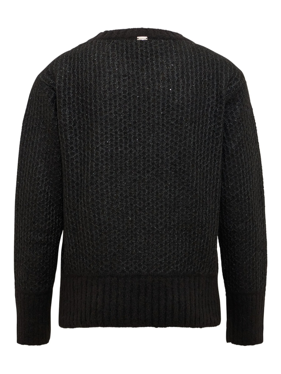 Pulover tricotat Herno negru - Img 2