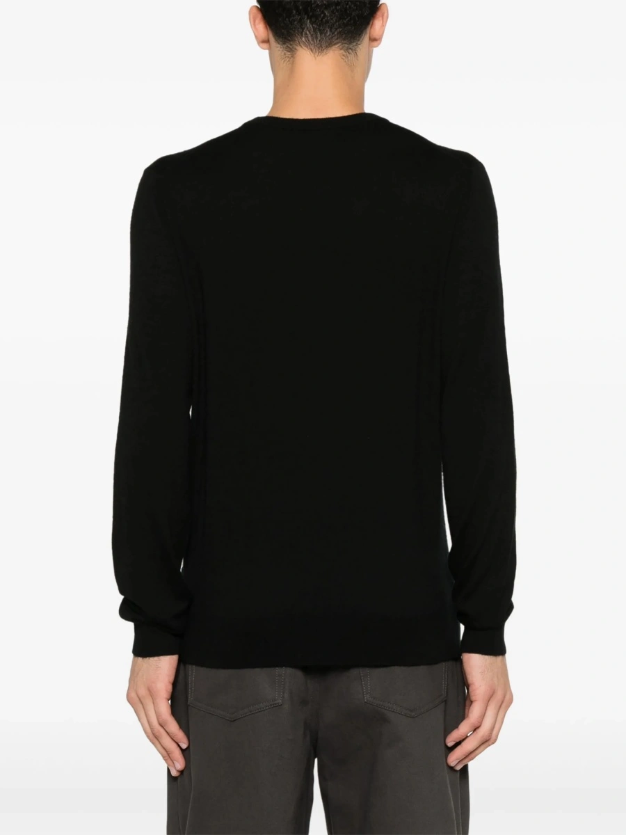 Pulover tricotat Hugo Boss negru - Img 4