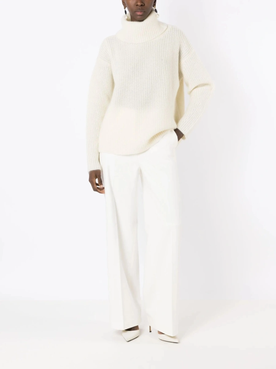 Pulover tricotat Hugo Boss neutru - Img 2