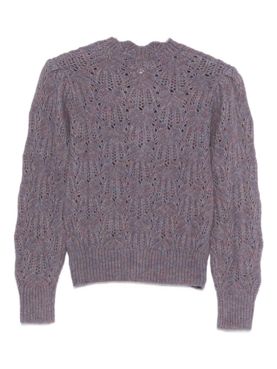 Pulover tricotat ISABEL MARANT ETOILE violet - Img 2