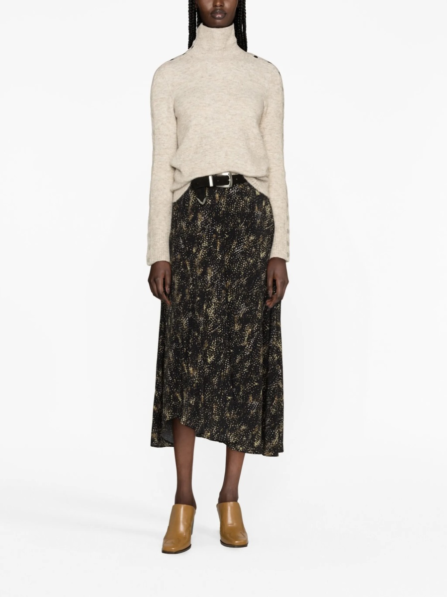 Pulover tricotat Isabel Marant neutru - Img 2