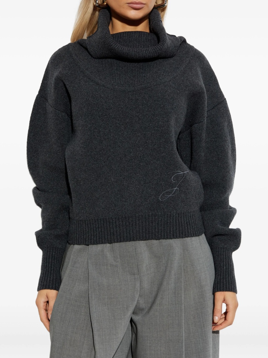 Pulover tricotat JACQUEMUS gri - Img 3