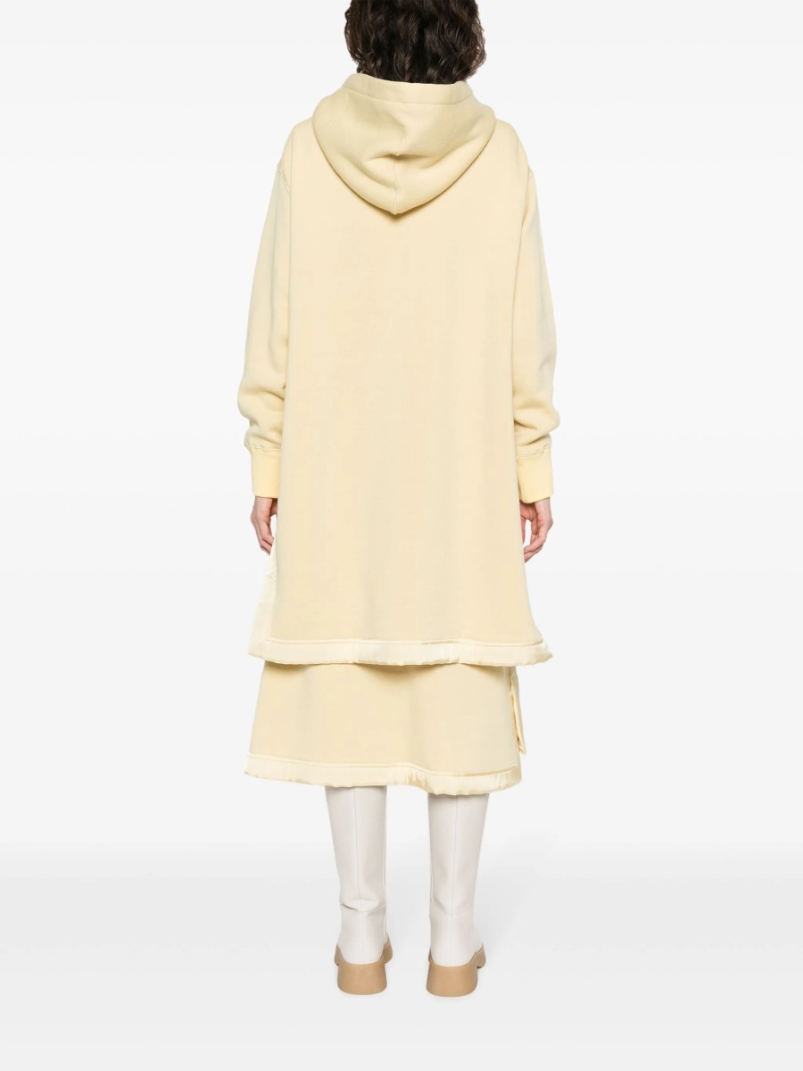 Pulover tricotat Jil Sander galben din lana si bumbac - Img 4