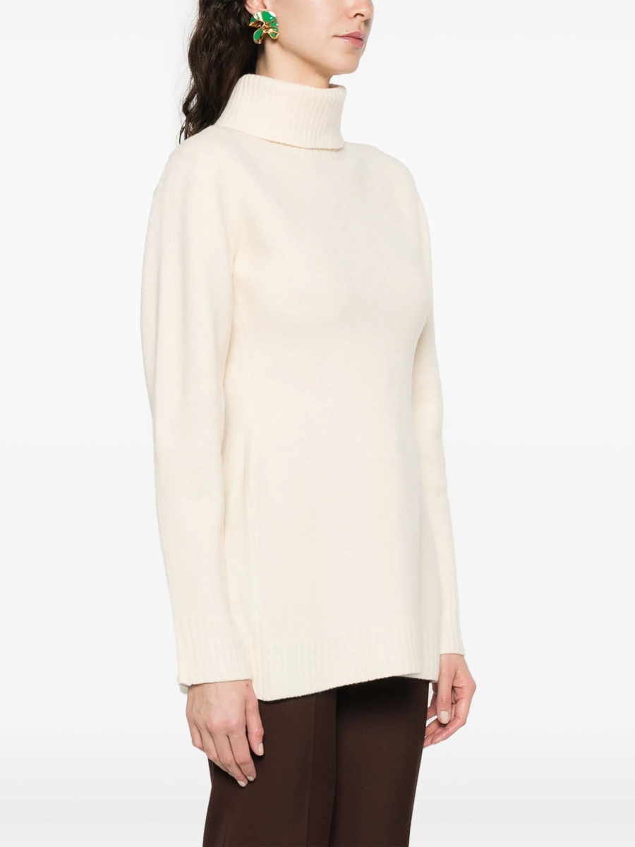 Pulover tricotat Jil Sander neutru - Img 3