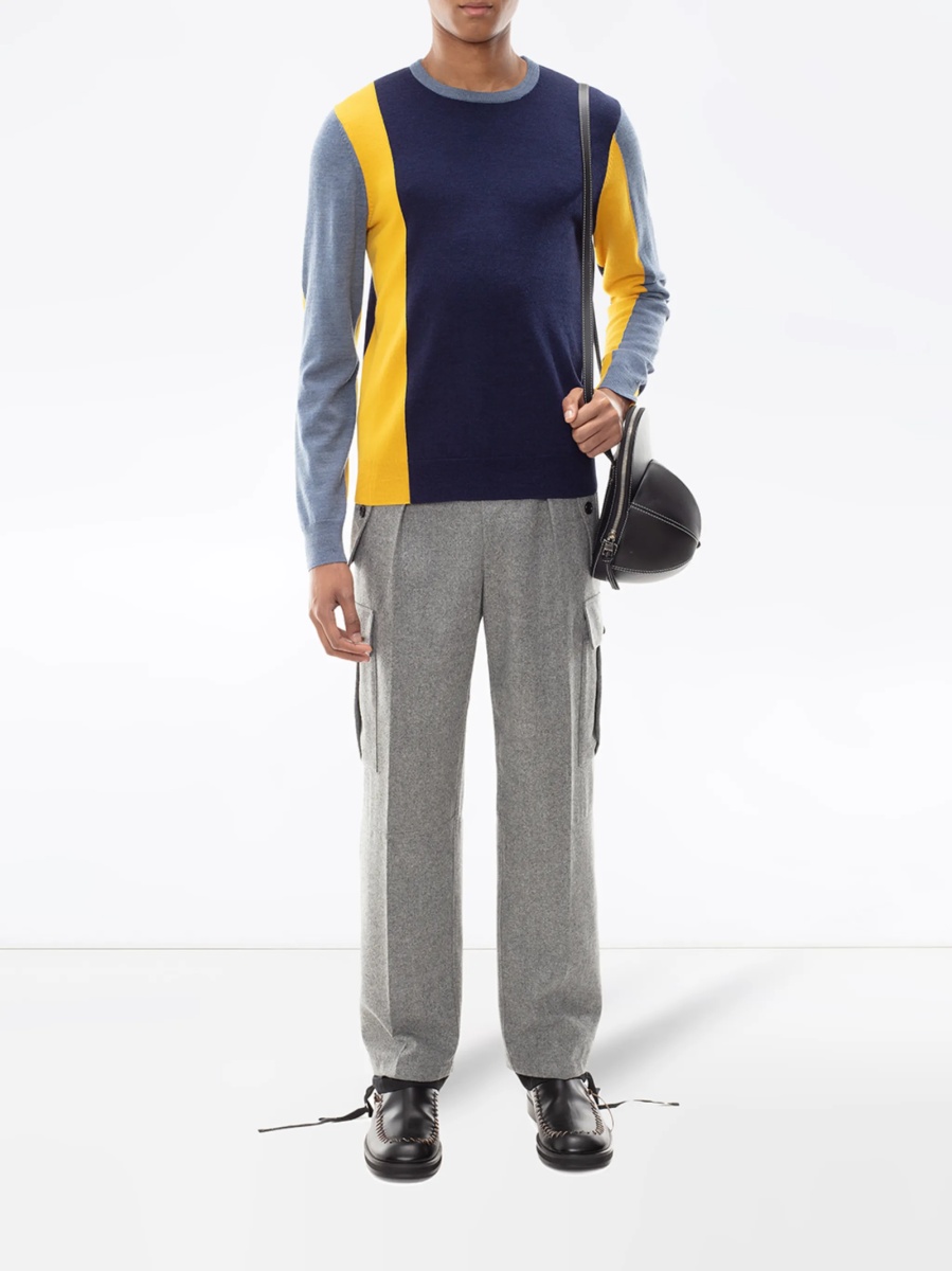 Pulover tricotat JW Anderson albastru - Img 2