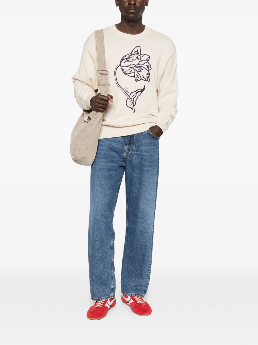 Pulover tricotat Kenzo neutru - Img 2