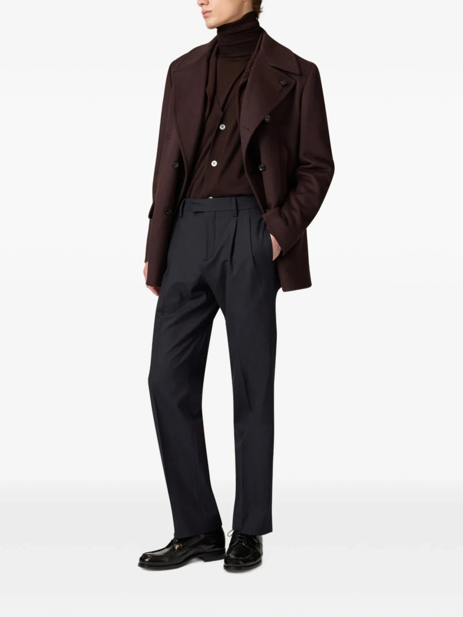 Pulover tricotat Lardini maro - Img 2