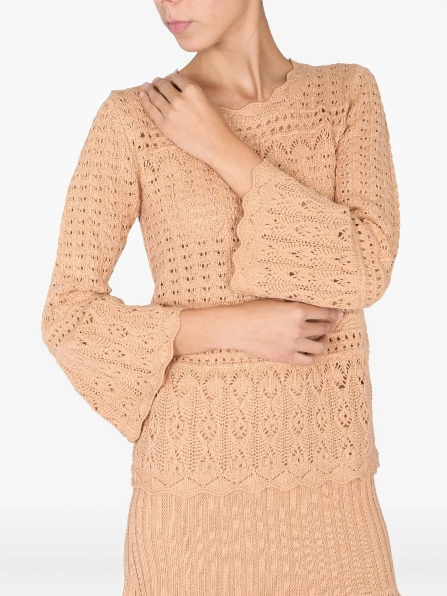 Pulover tricotat LOVE Moschino neutru - Img 3