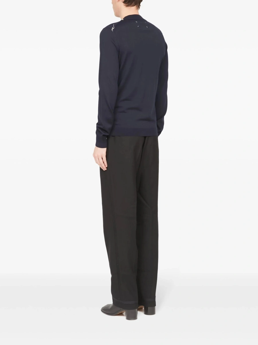 Pulover tricotat Maison Margiela albastru - Img 5