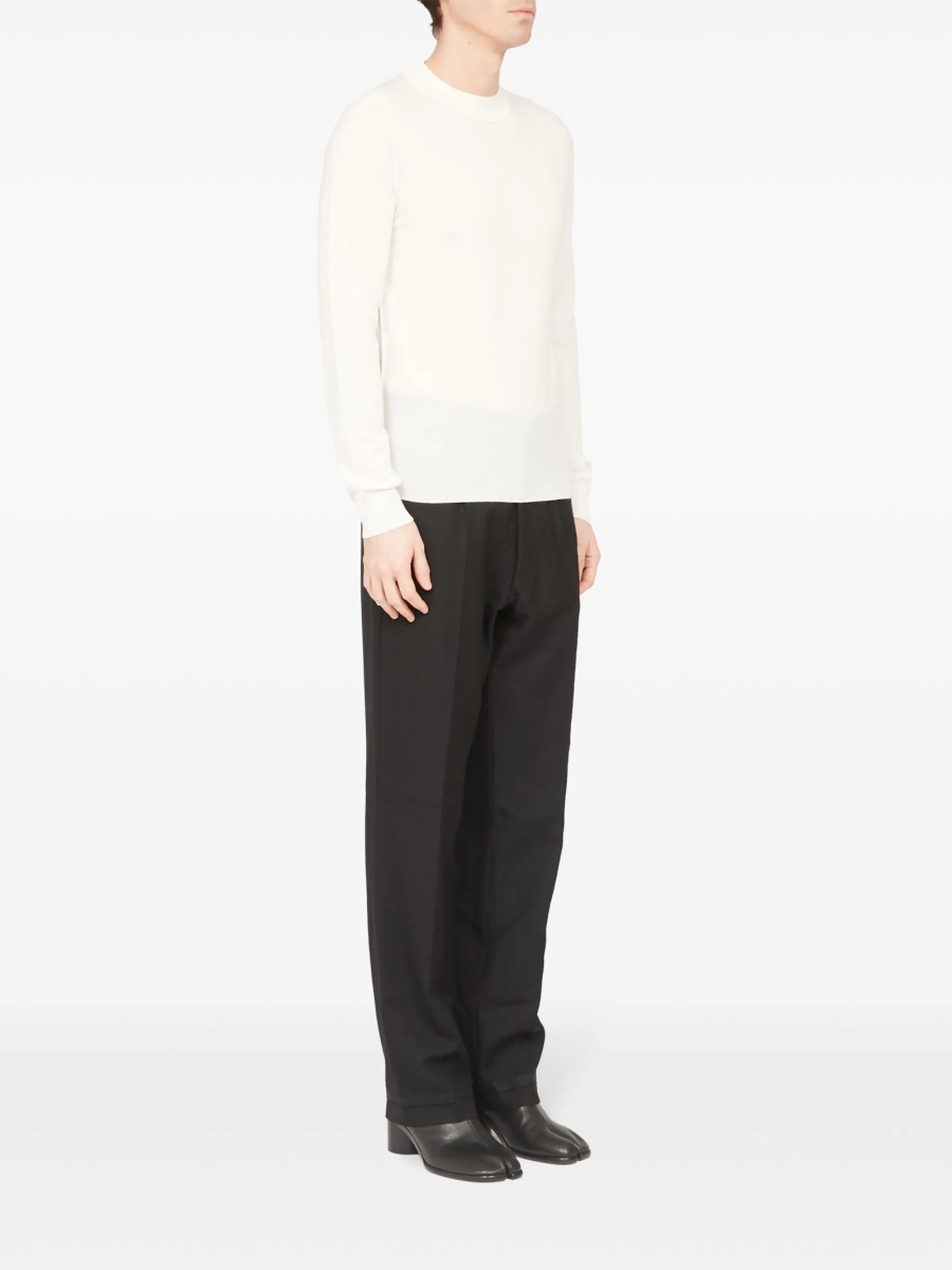 Pulover tricotat Maison Margiela alb - Img 3