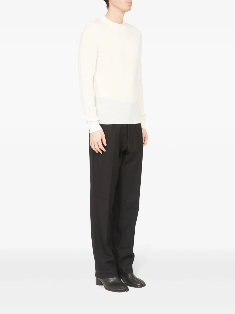 Pulover tricotat Maison Margiela alb - Img 3
