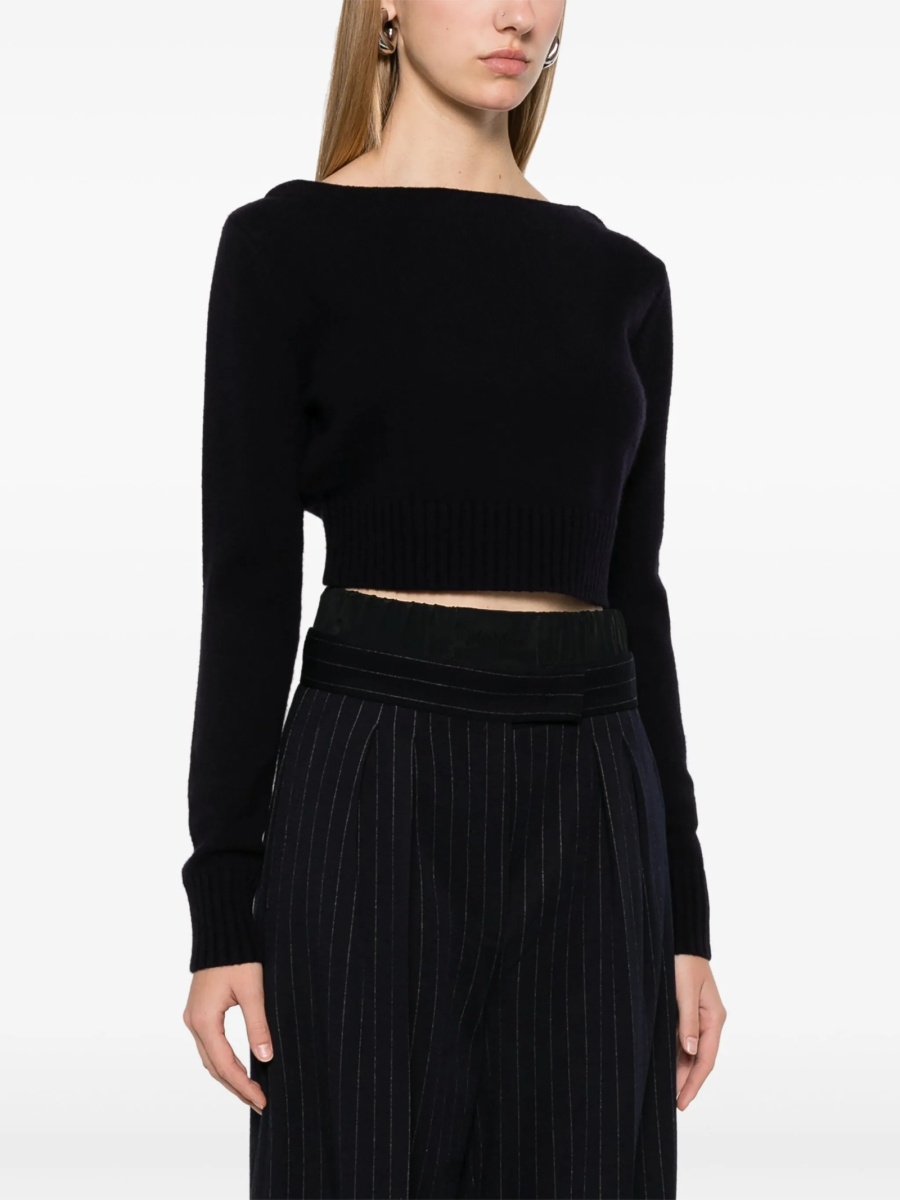 Pulover tricotat Max Mara albastru - Img 3