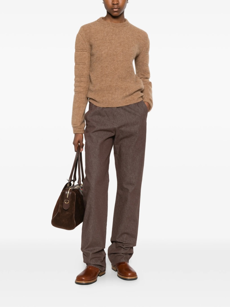 Pulover tricotat Max Mara neutru din lana si poliamida - Img 2