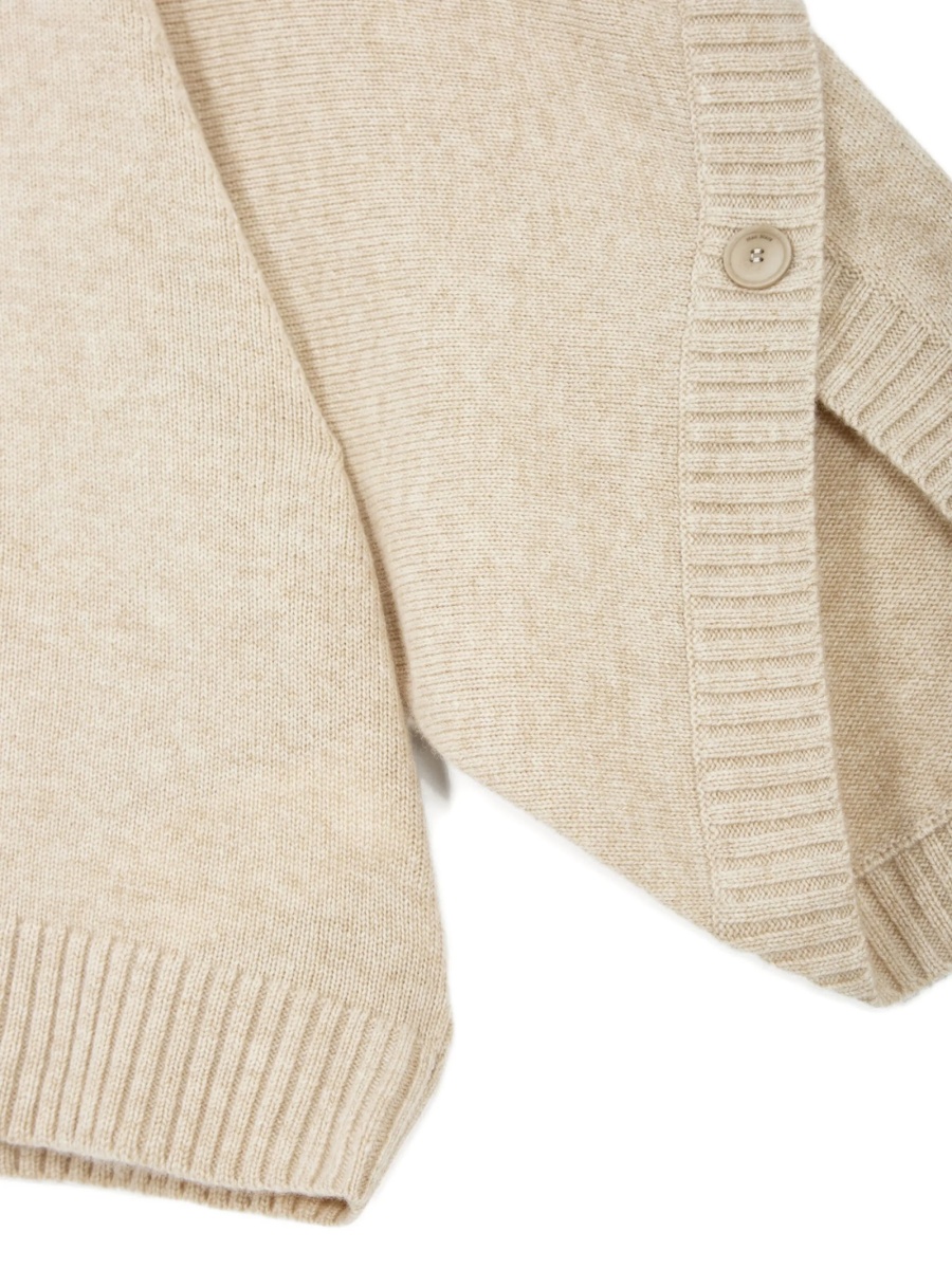 Pulover tricotat Max Mara neutru - Img 4