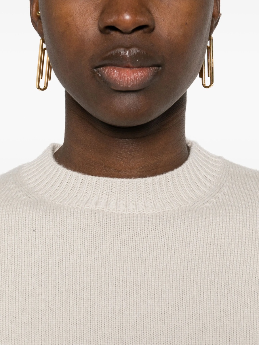 Pulover tricotat Max Mara neutru - Img 5