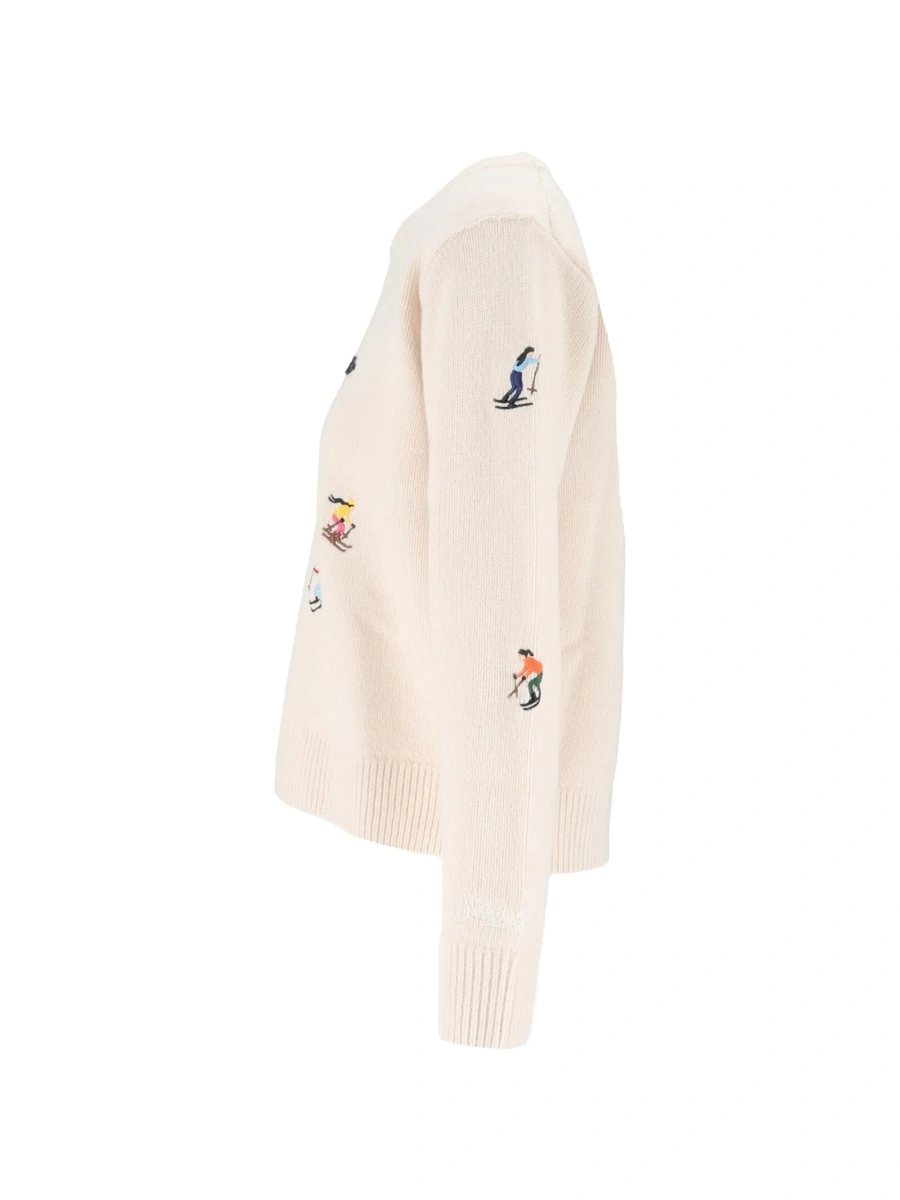 Pulover tricotat Mc2 Saint Barth neutru - Img 2
