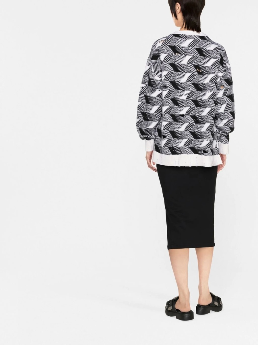 Pulover tricotat MISSONI BEACHWEAR alb - Img 3