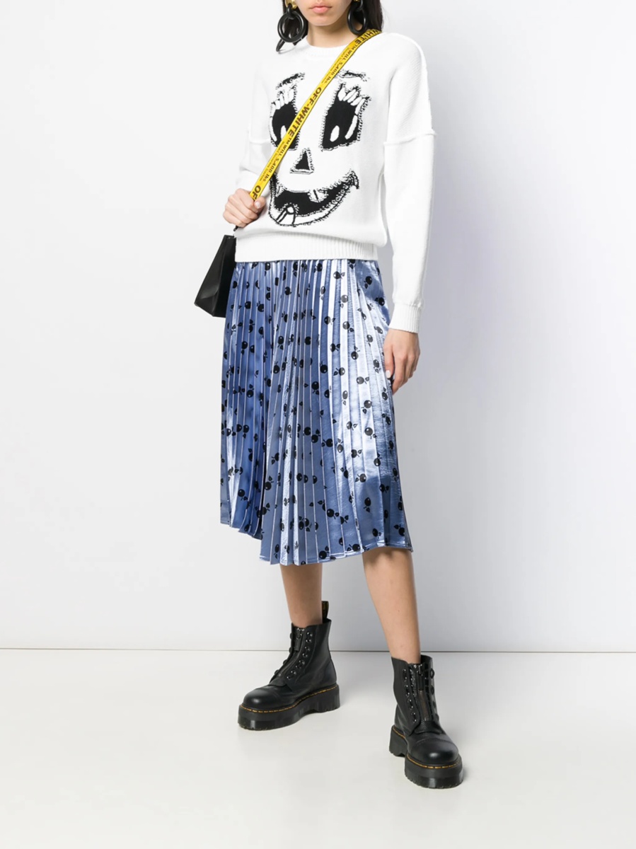Pulover tricotat Moschino alb - Img 2