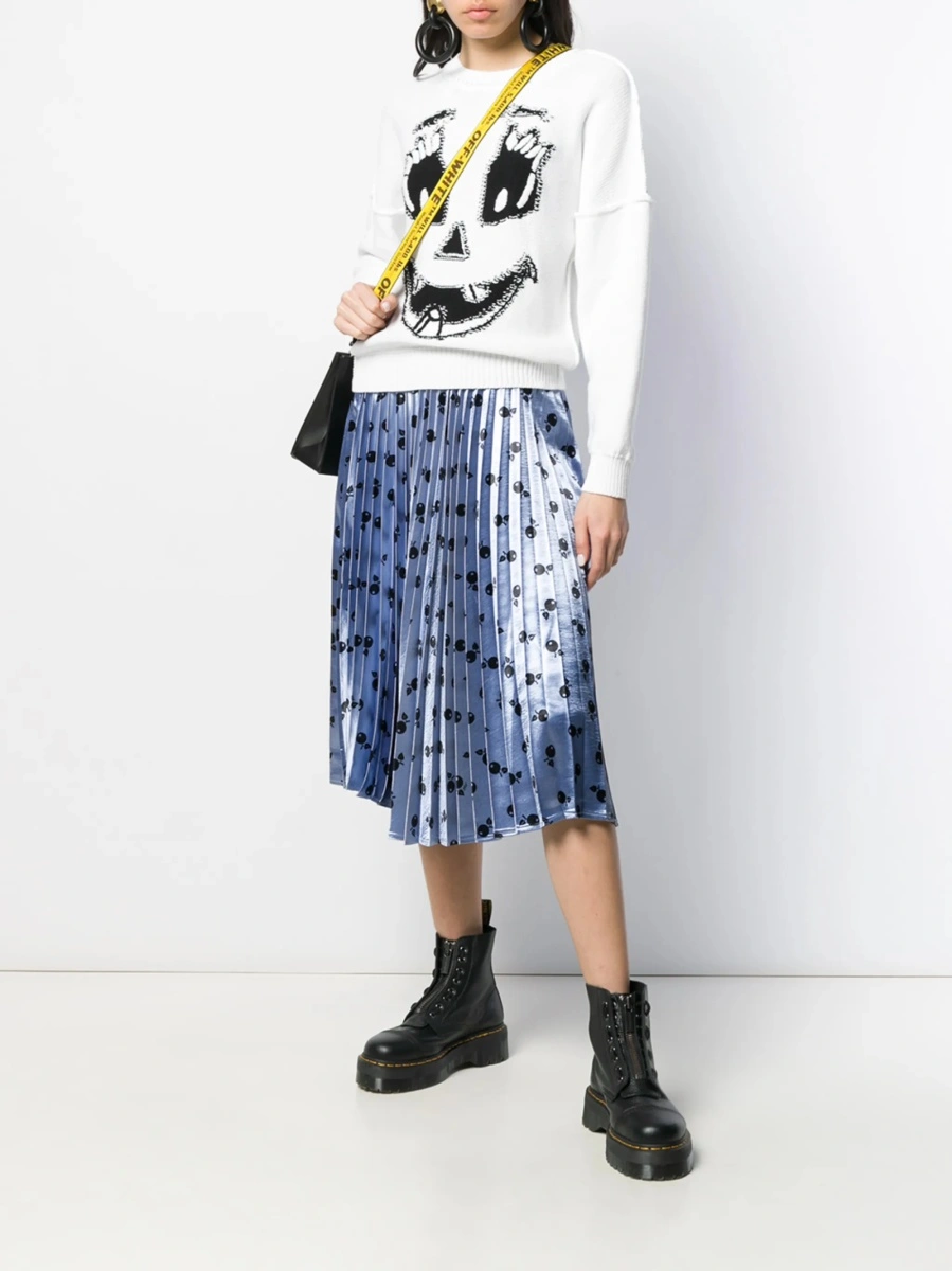 Pulover tricotat Moschino alb - Img 2