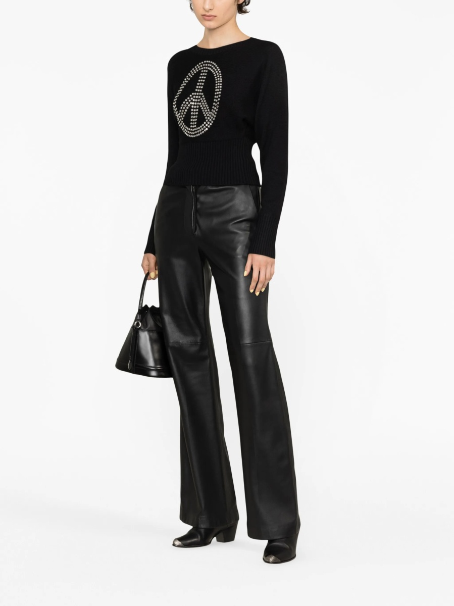 Pulover tricotat MOSCHINO JEANS negru - Img 2