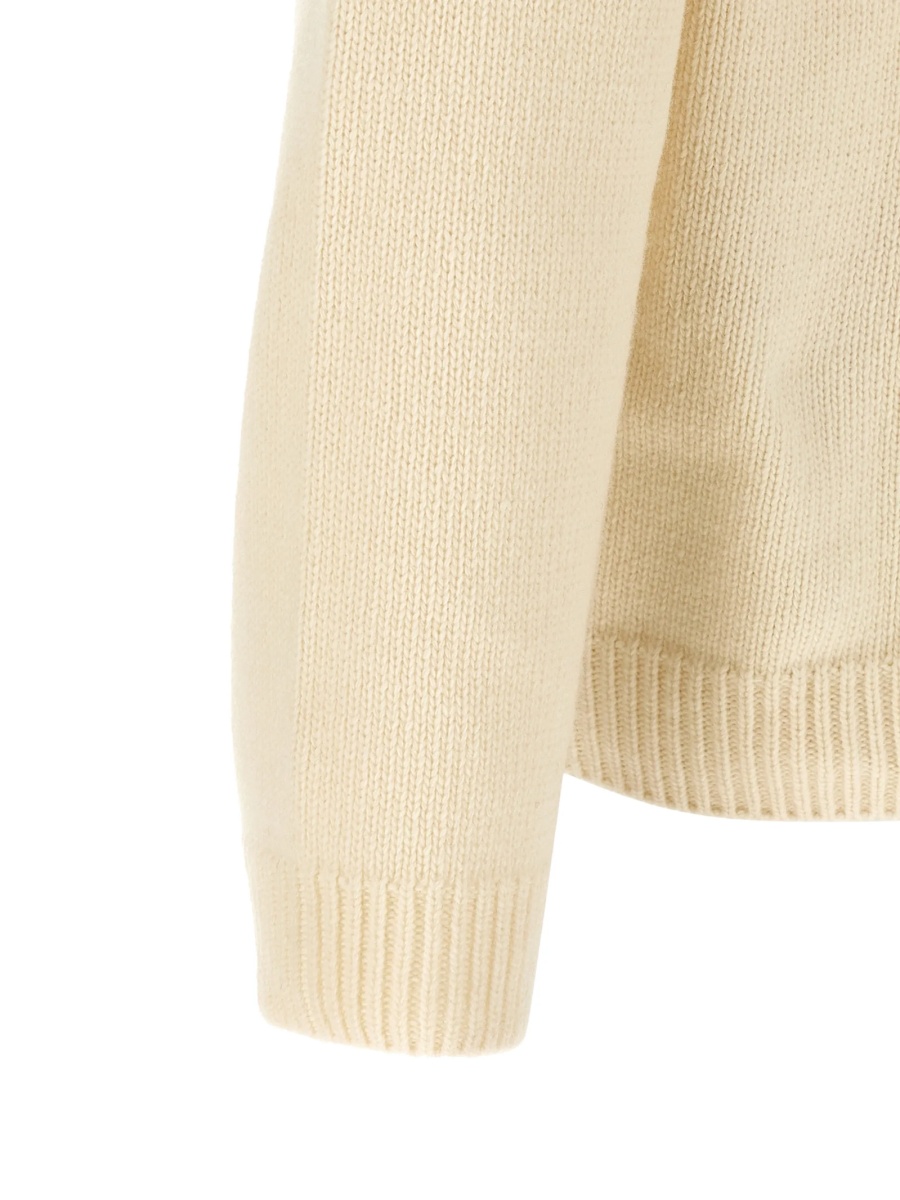 Pulover tricotat Off-White Bookish neutru - Img 3