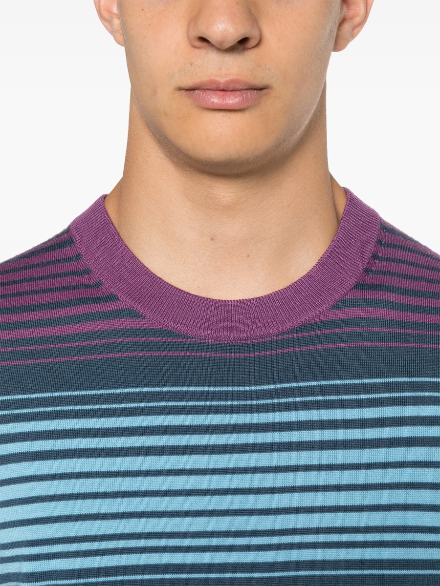 Pulover tricotat Paul Smith albastru - Img 5