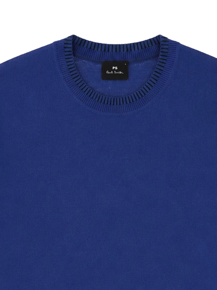 Pulover tricotat Paul Smith albastru - Img 2