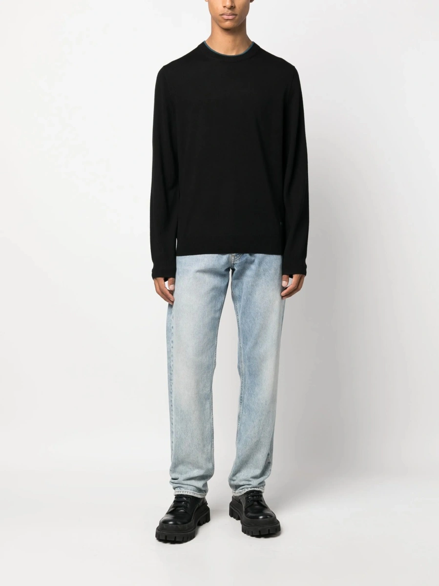 Pulover tricotat Paul Smith negru - Img 2
