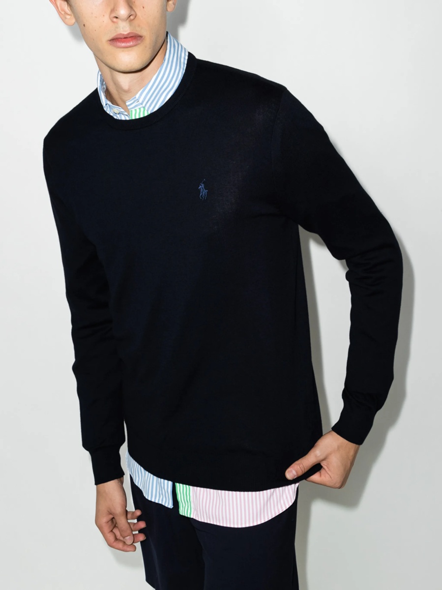 Pulover tricotat Ralph Lauren albastru - Img 2