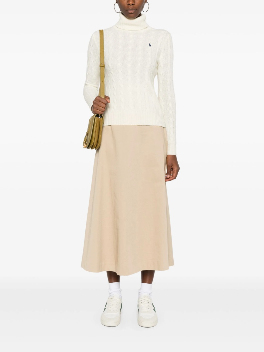 Pulover tricotat Ralph Lauren alb - Img 2